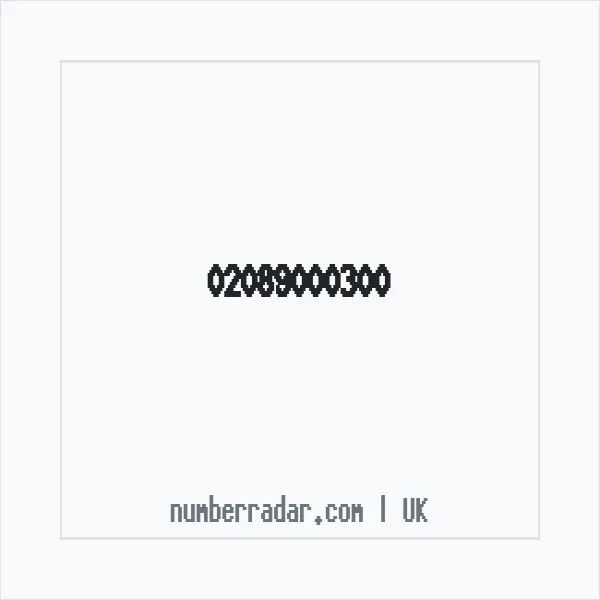 Reverse number check for +44 20 8900 0300 — who called me?