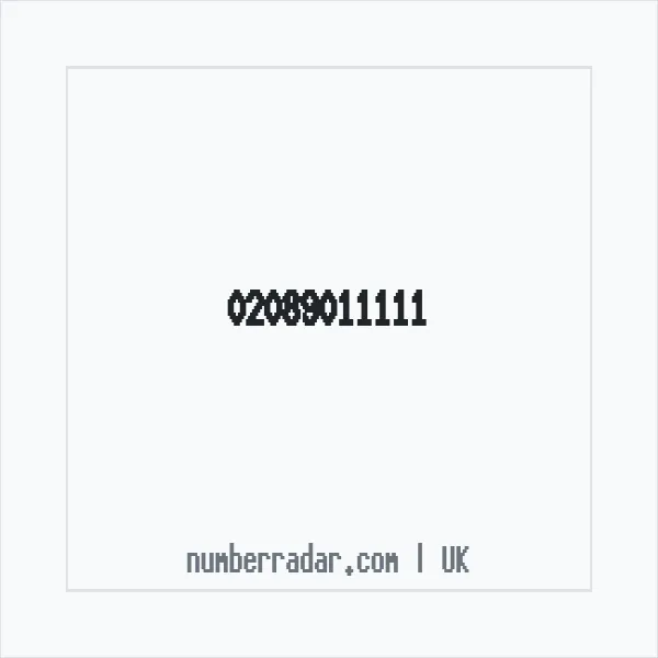 Reverse number check for +44 20 8901 1111 — who called me?