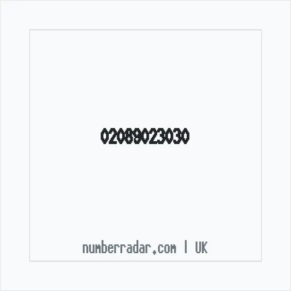 Reverse number check for +44 20 8902 3030 — who called me?