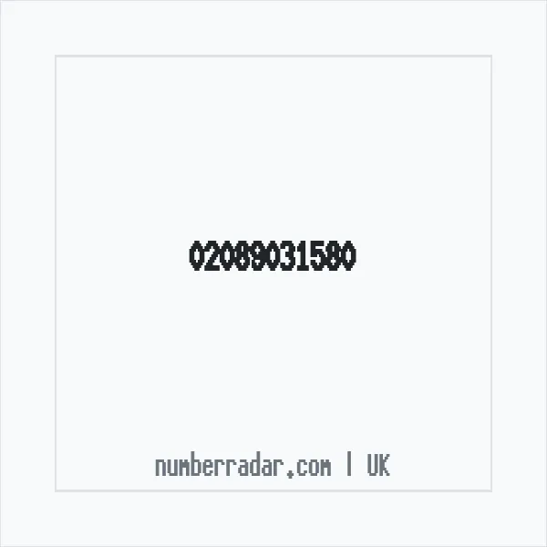 Reverse number check for +44 20 8903 1580 — who called me?