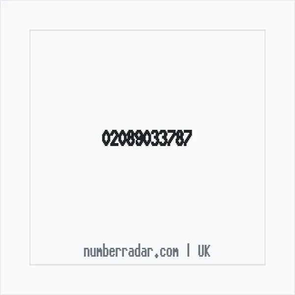 Reverse number check for +44 20 8903 3787 — who called me?