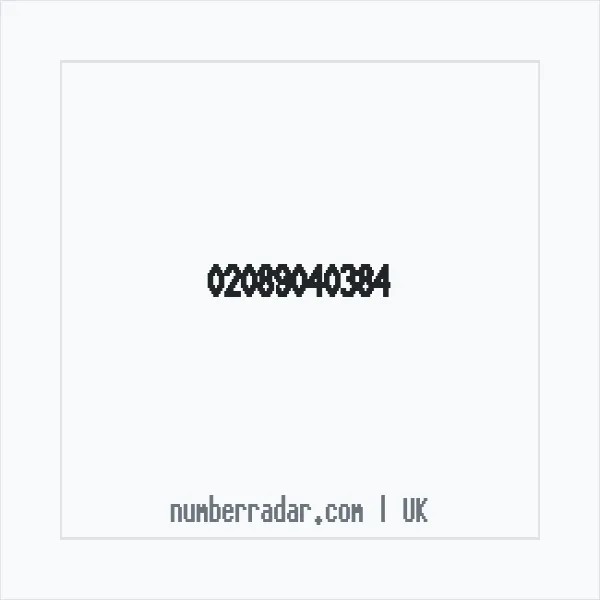 Reverse number check for +44 20 8904 0384 — who called me?