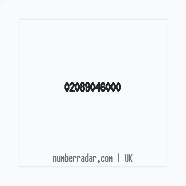 Reverse number check for +44 20 8904 6000 — who called me?