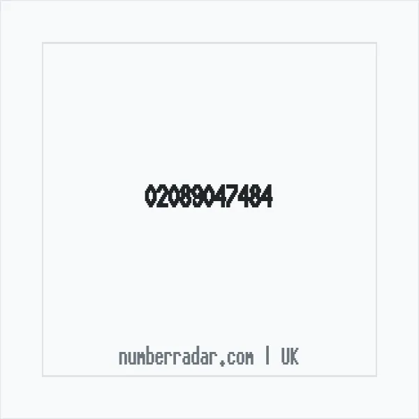 Reverse number check for +44 20 8904 7484 — who called me?