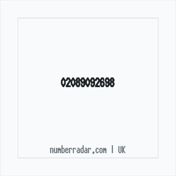 Reverse number check for +44 20 8909 2698 — who called me?