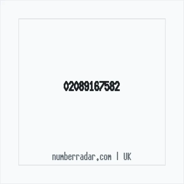 Reverse number check for +44 20 8916 7582 — who called me?