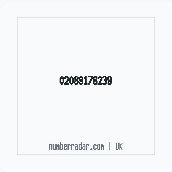 Reverse number check for +44 20 8917 6239 — who called me?