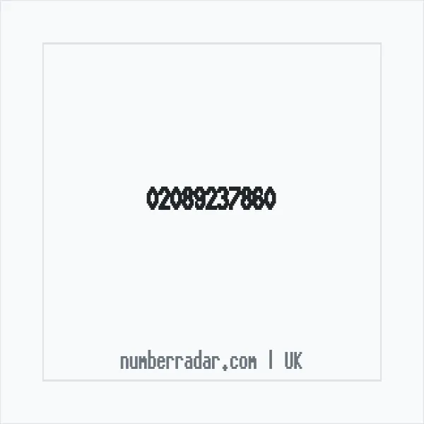 Reverse number check for +44 20 8923 7860 — who called me?