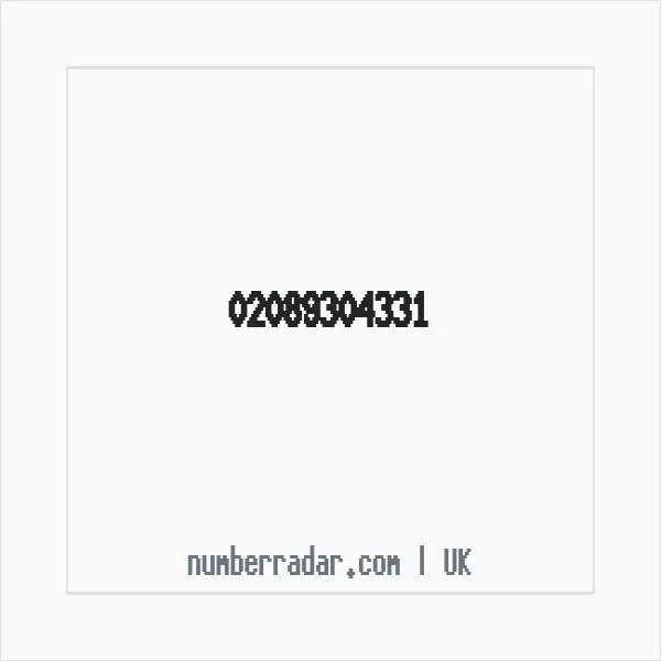 Reverse number check for +44 20 8930 4331 — who called me?