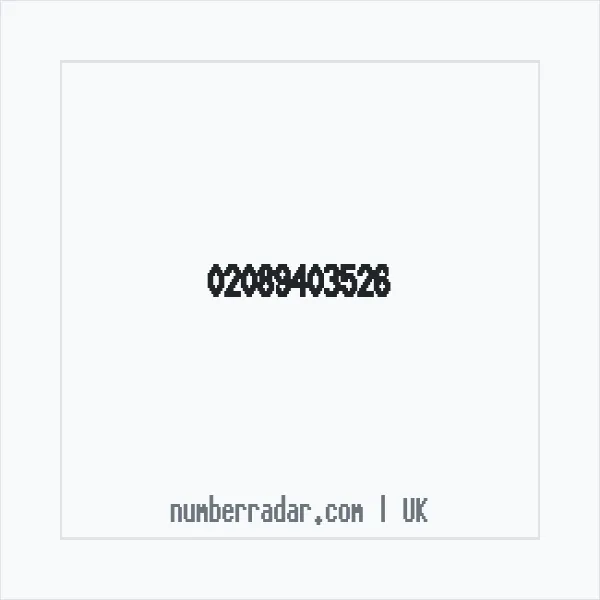 Reverse number check for +44 20 8940 3526 — who called me?