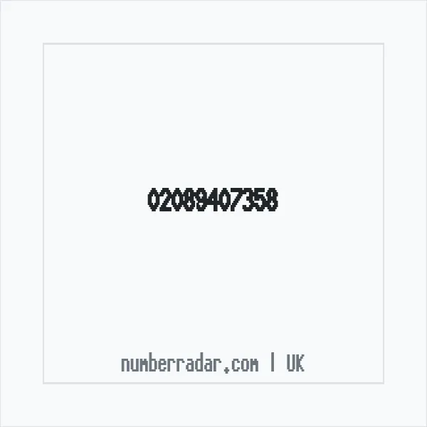 Reverse number check for +44 20 8940 7358 — who called me?