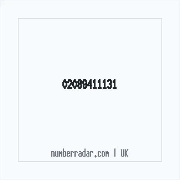 Reverse number check for +44 20 8941 1131 — who called me?