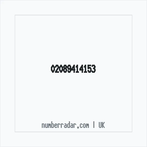 Reverse number check for +44 20 8941 4153 — who called me?