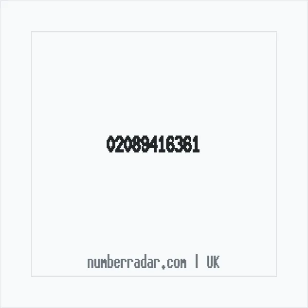 Reverse number check for +44 20 8941 6361 — who called me?