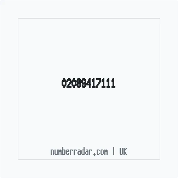 Reverse number check for +44 20 8941 7111 — who called me?