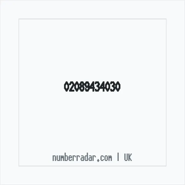 Reverse number check for +44 20 8943 4030 — who called me?