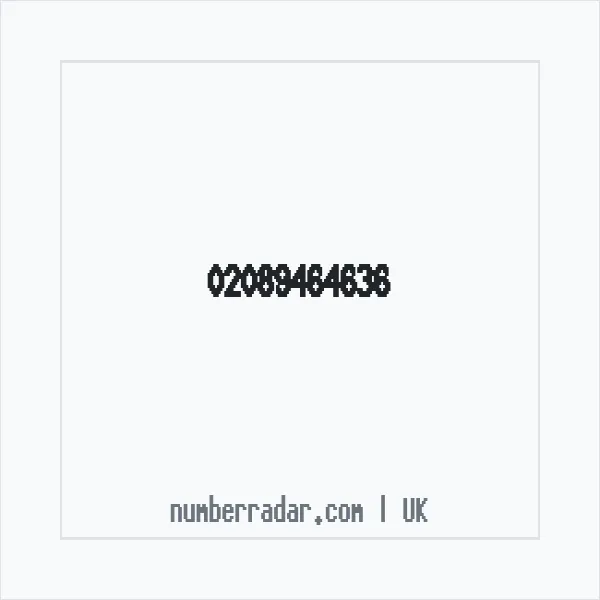 Reverse number check for +44 20 8946 4636 — who called me?