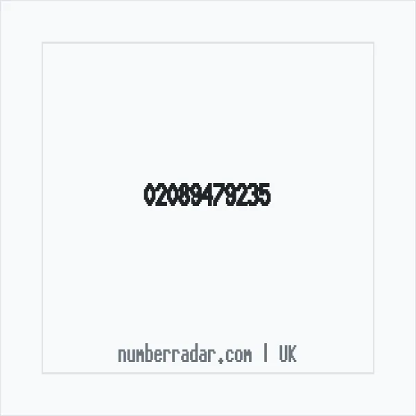 Reverse number check for +44 20 8947 9235 — who called me?