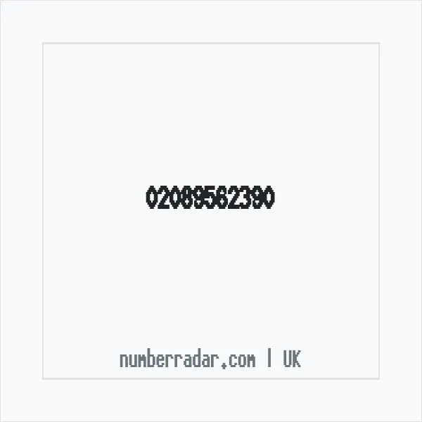Reverse number check for +44 20 8956 2390 — who called me?