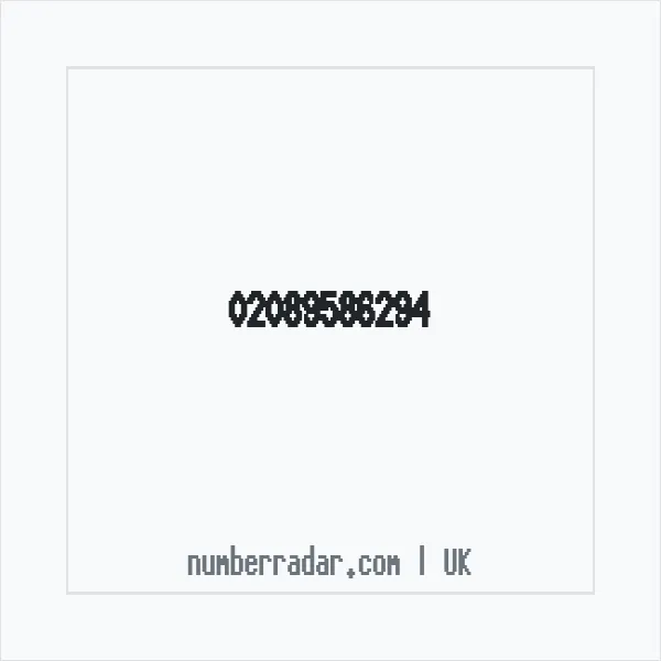 Reverse number check for +44 20 8958 6294 — who called me?