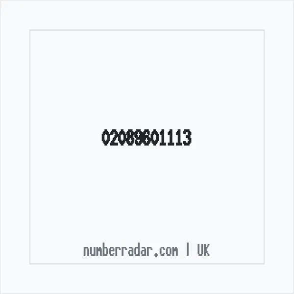 Reverse number check for +44 20 8960 1113 — who called me?