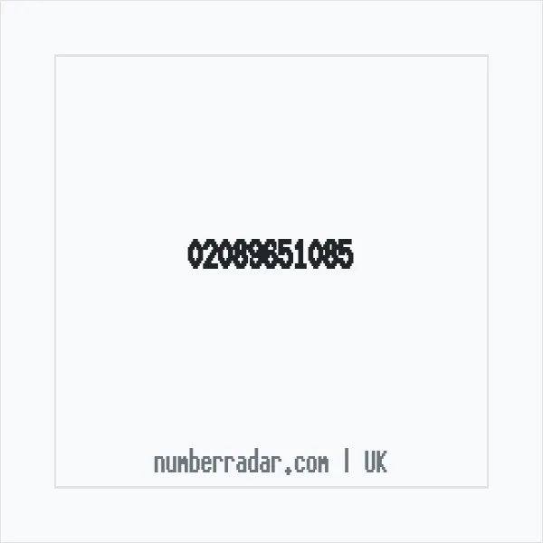 Reverse number check for +44 20 8965 1085 — who called me?