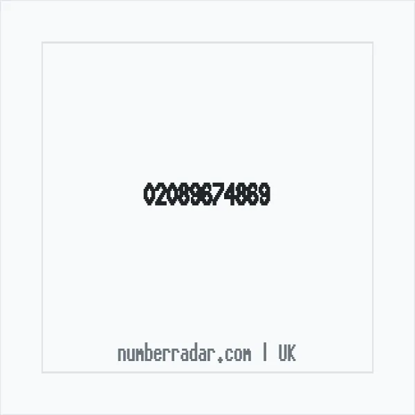 Reverse number check for +44 20 8967 4869 — who called me?
