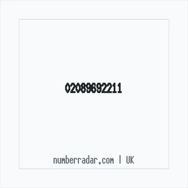 Reverse number check for +44 20 8969 2211 — who called me?