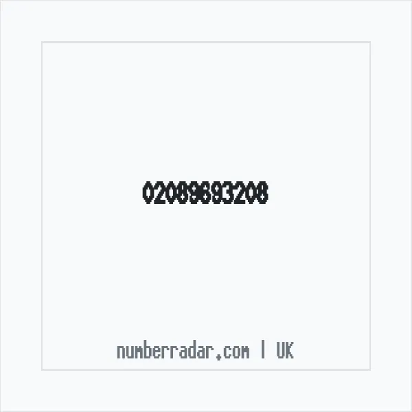 Reverse number check for +44 20 8969 3208 — who called me?