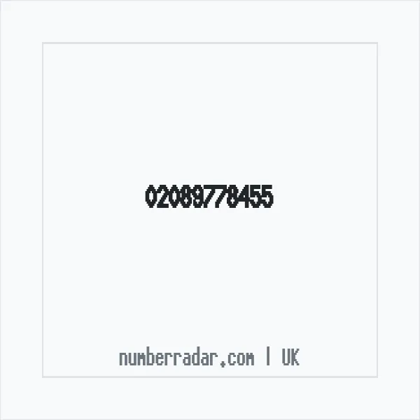 Reverse number check for +44 20 8977 8455 — who called me?