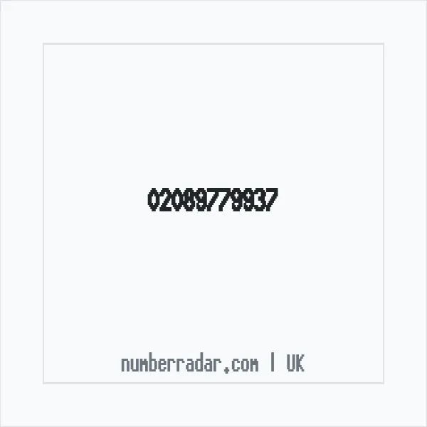 Reverse number check for +44 20 8977 9937 — who called me?