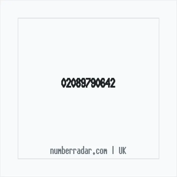 Reverse number check for +44 20 8979 0642 — who called me?
