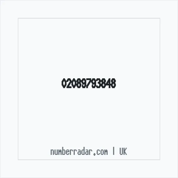 Reverse number check for +44 20 8979 3848 — who called me?