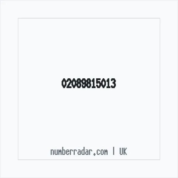 Reverse number check for +44 20 8981 5013 — who called me?