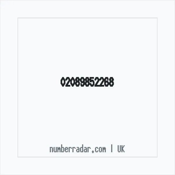 Reverse number check for +44 20 8985 2268 — who called me?
