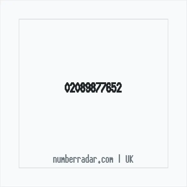 Reverse number check for +44 20 8987 7652 — who called me?