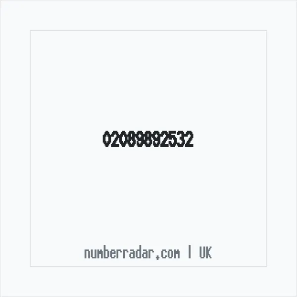 Reverse number check for +44 20 8989 2532 — who called me?