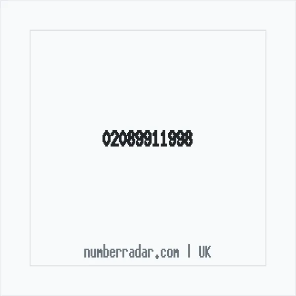 Reverse number check for +44 20 8991 1998 — who called me?