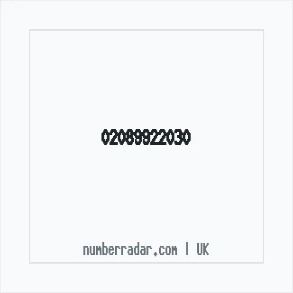 Reverse number check for +44 20 8992 2030 — who called me?