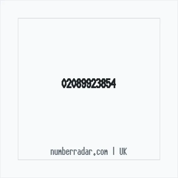 Reverse number check for +44 20 8992 3854 — who called me?