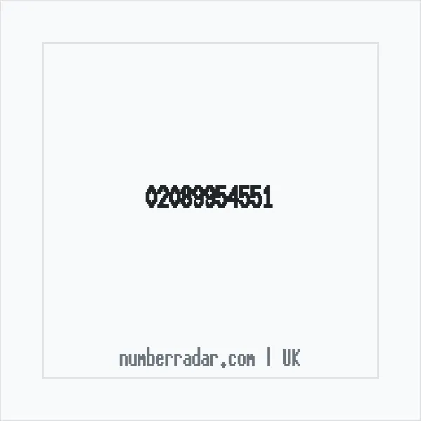 Reverse number check for +44 20 8995 4551 — who called me?