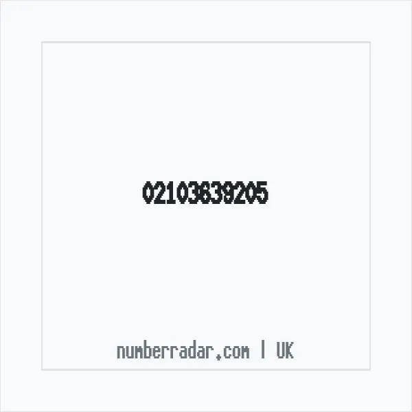 Reverse number check for +44 21 0363 9205 — who called me?