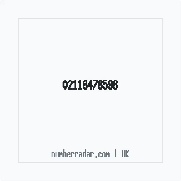 Reverse number check for +44 21 1647 8598 — who called me?
