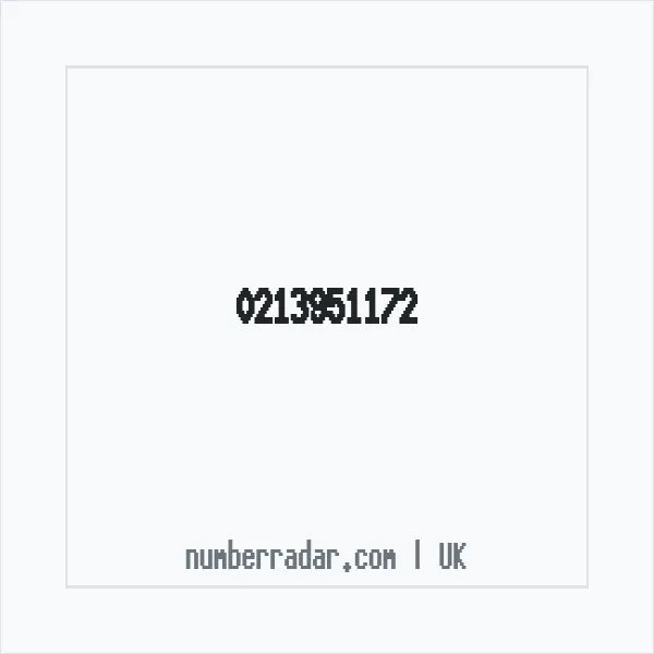 Reverse number check for +44 213951172 — who called me?