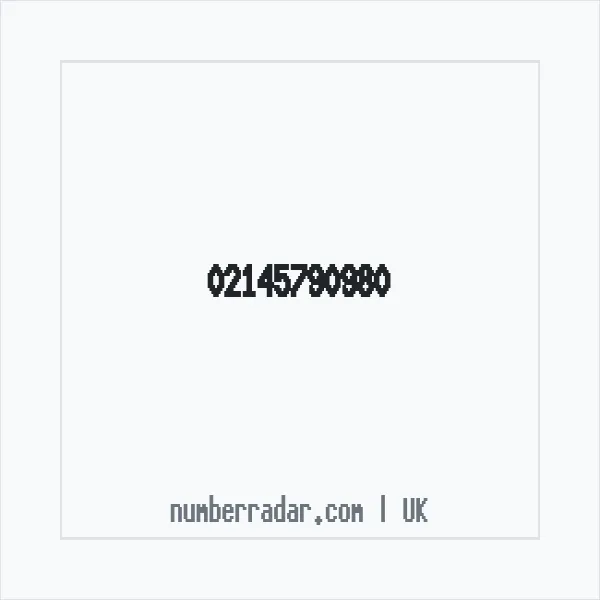 Reverse number check for +44 21 4579 0980 — who called me?