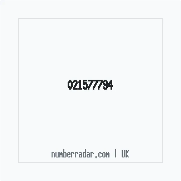 Reverse number check for +44 21577794 — who called me?