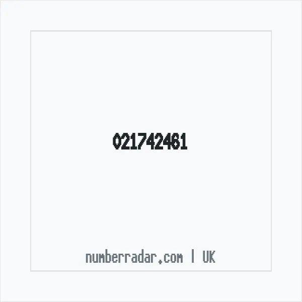 Reverse number check for +44 21742461 — who called me?