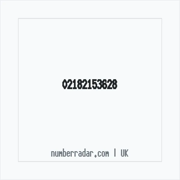 Reverse number check for +44 21 8215 3628 — who called me?