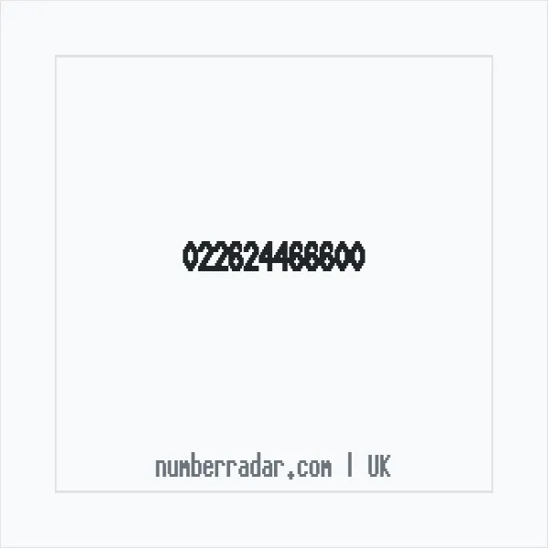 Reverse number check for +44 (2262) 446-660 — who called me?