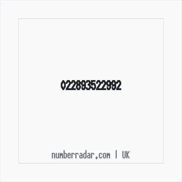 Reverse number check for +44 (2289) 352-299 — who called me?